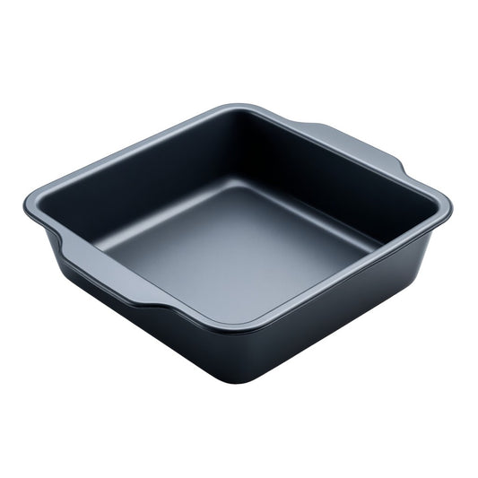 Docra Square Silicone Cake Pan - 8 Inch Grey