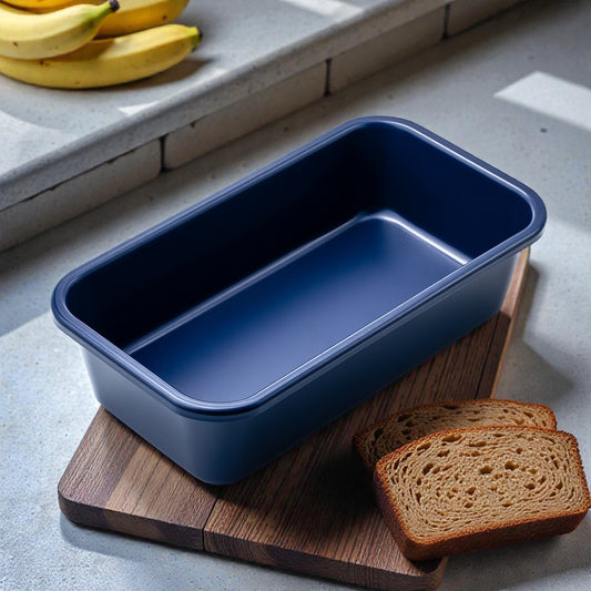 Docra Silicone Loaf Pan for Bread & Meatloaf - Navy Blue